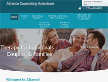 Tablet Screenshot of alliancecounselingky.com